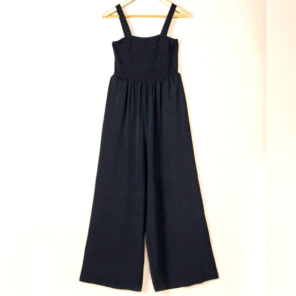 Slant Pocket Cami Wide Leg Jumpsuit